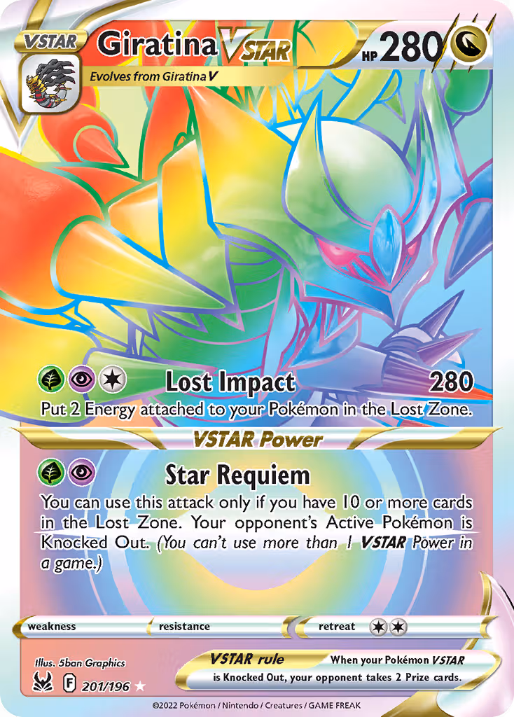 Giratina VSTAR 201/196 Pokemon card