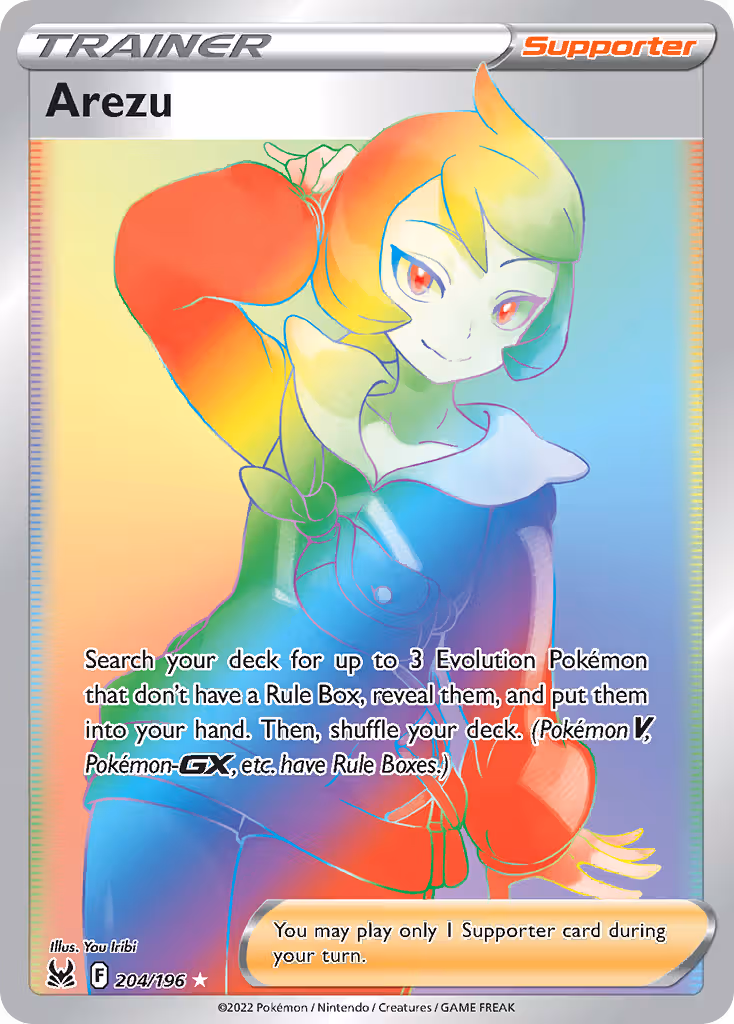 Arezu 204/196 Pokemon card