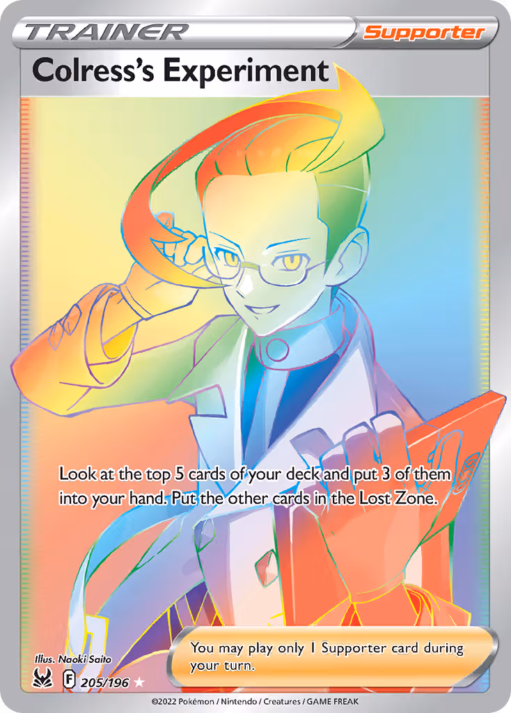 Colress's Experiment 205/196 Pokemon card