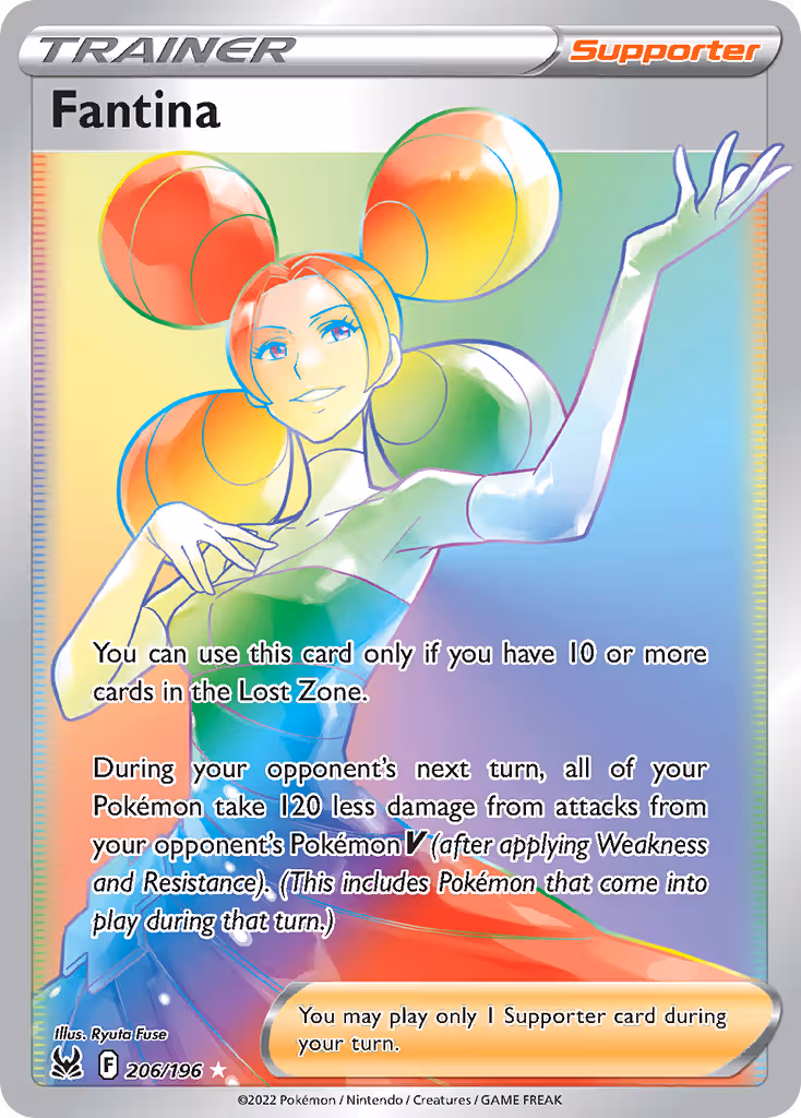 Fantina 206/196 Pokemon card