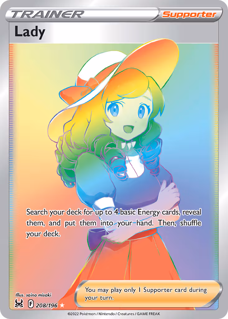 Lady 208/196 Pokemon card