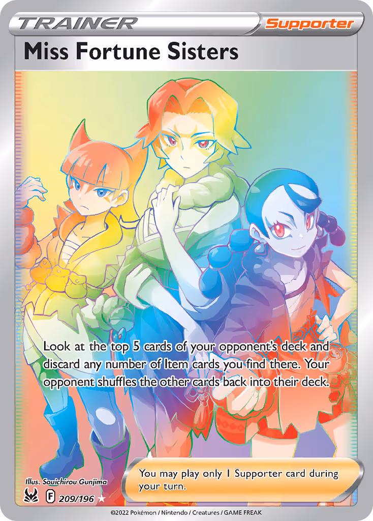 Miss Fortune Sisters 209/196 Pokemon card