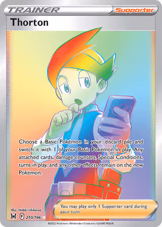 Thorton 210/196 Pokemon card