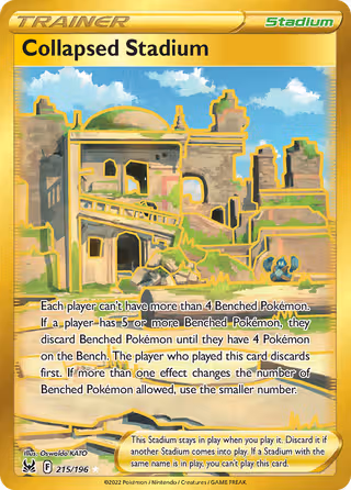 Collapsed Stadium 215/196 Pokemon card