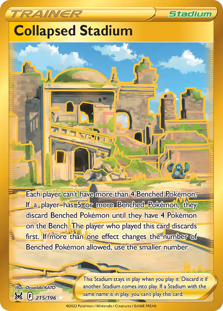 Collapsed Stadium 215/196 Pokemon card