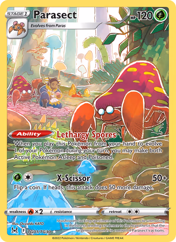 Parasect TG01 Pokemon card