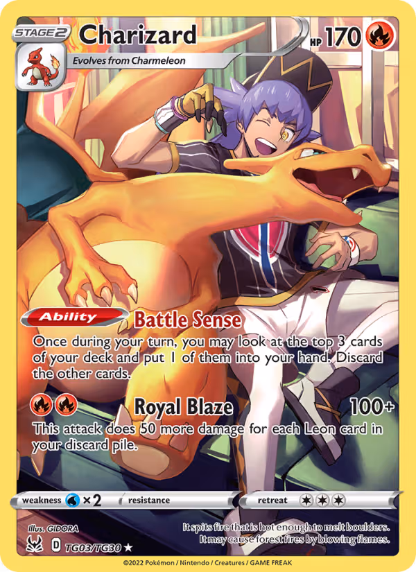Charizard TG03 Pokemon card