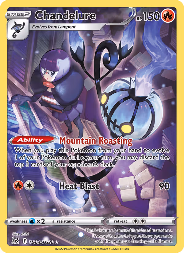 Chandelure TG04 Pokemon card