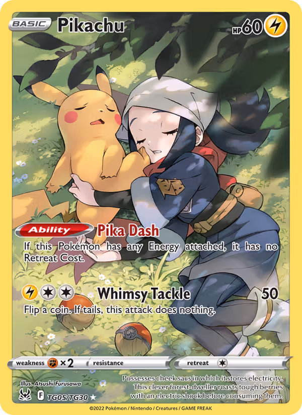 Pikachu TG05 Pokemon card