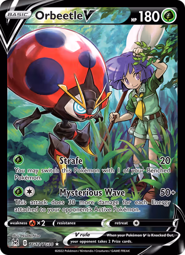 Orbeetle V TG12 Pokemon card