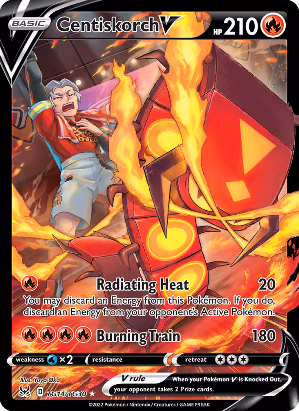 Centiskorch V TG14 Pokemon card