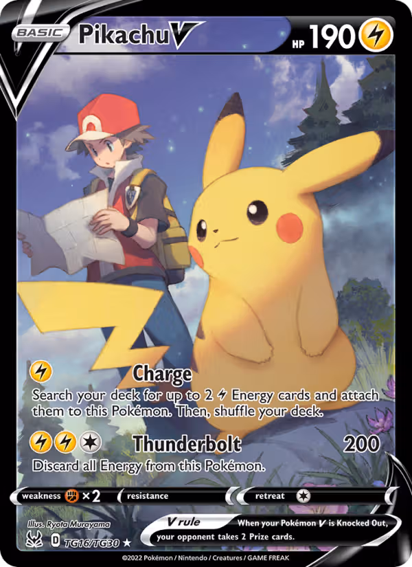 Pikachu V TG16 Pokemon card