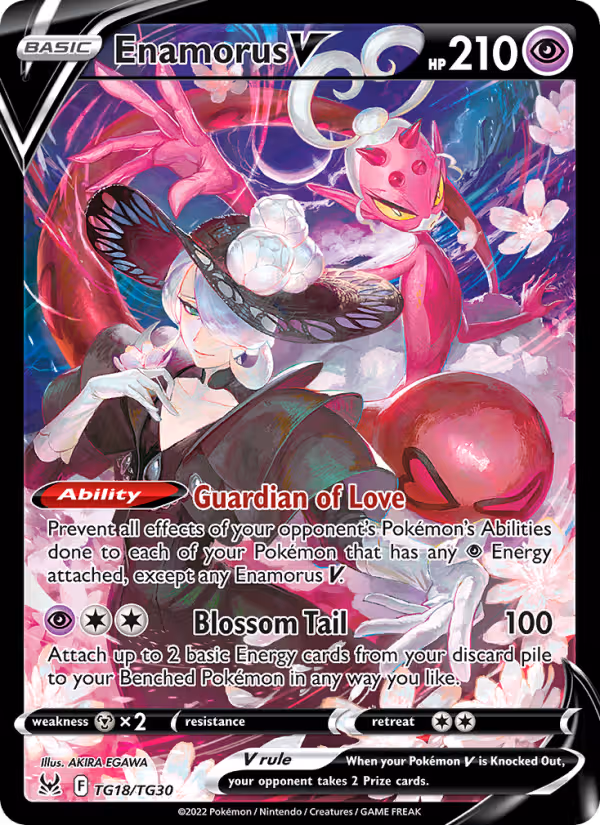 Enamorus V TG18 Pokemon card