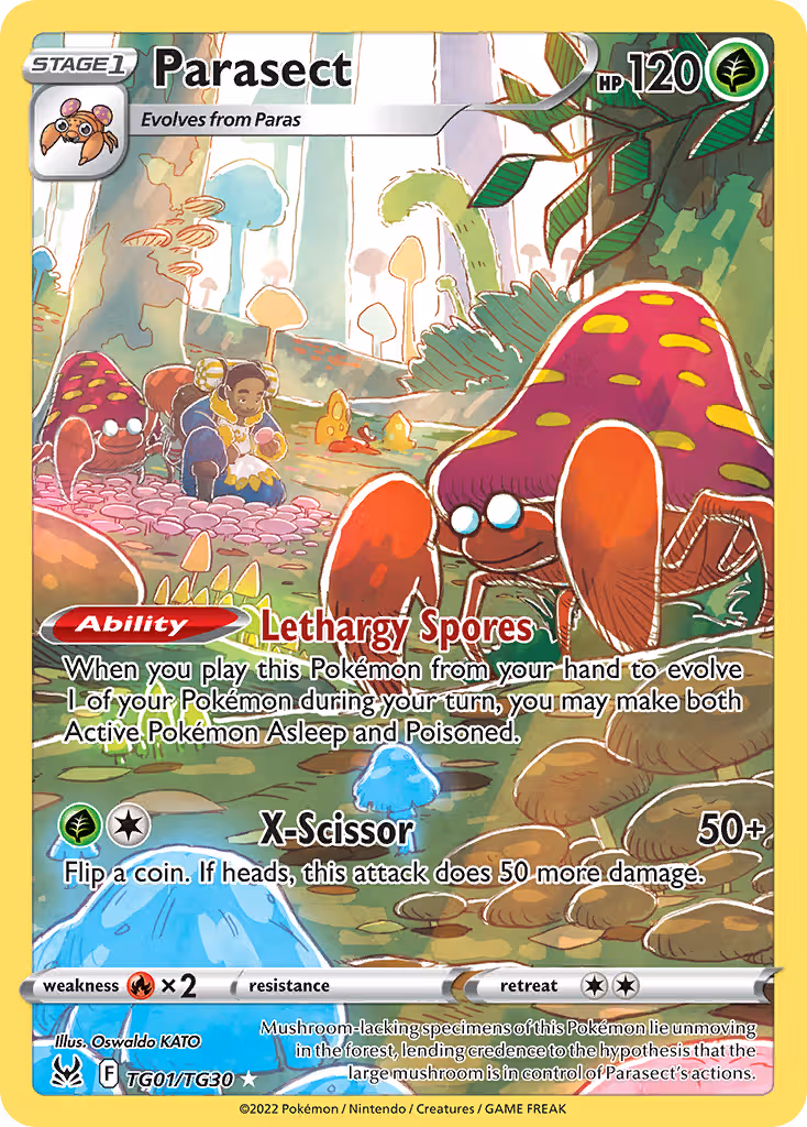 Parasect TG01 Pokemon card