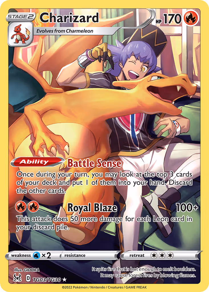 Charizard TG03 Pokemon card