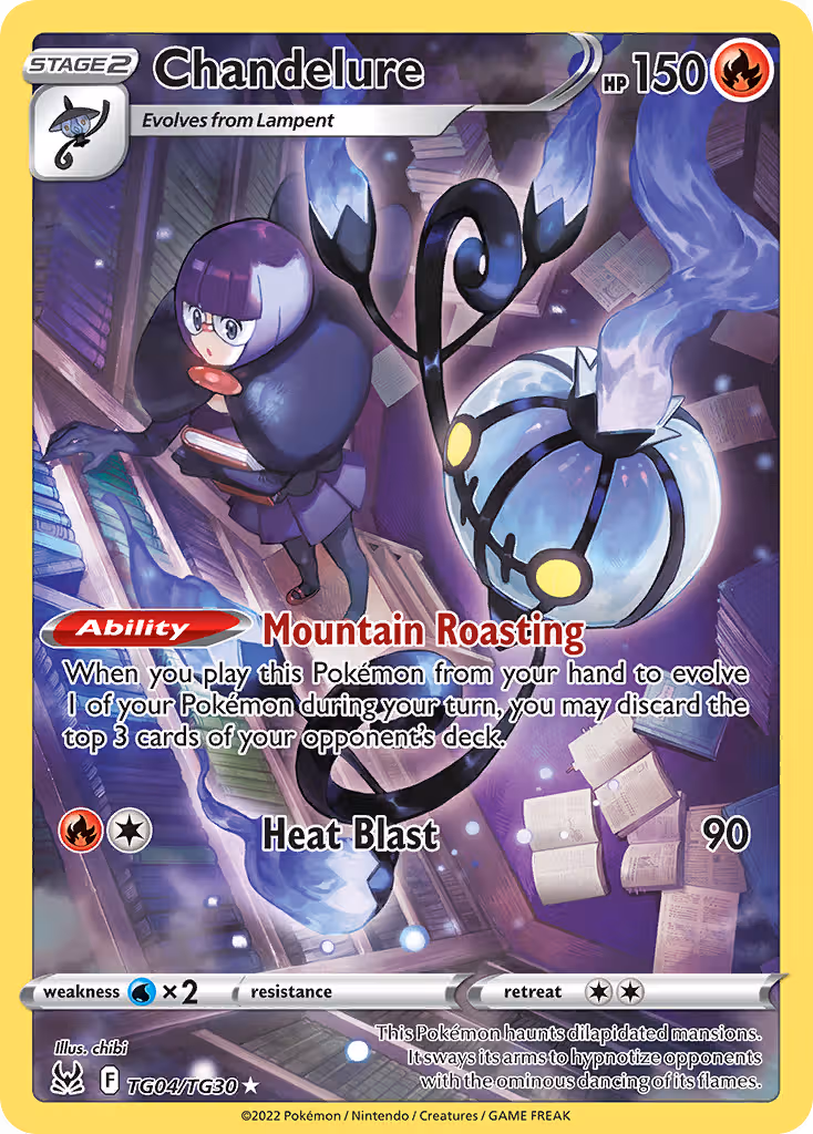 Chandelure TG04 Pokemon card