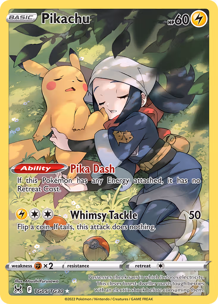Pikachu TG05 Pokemon card