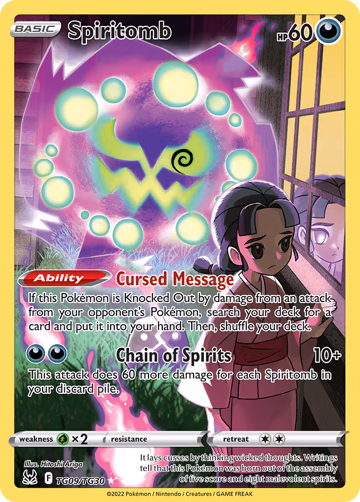 Spiritomb TG09 Pokemon card