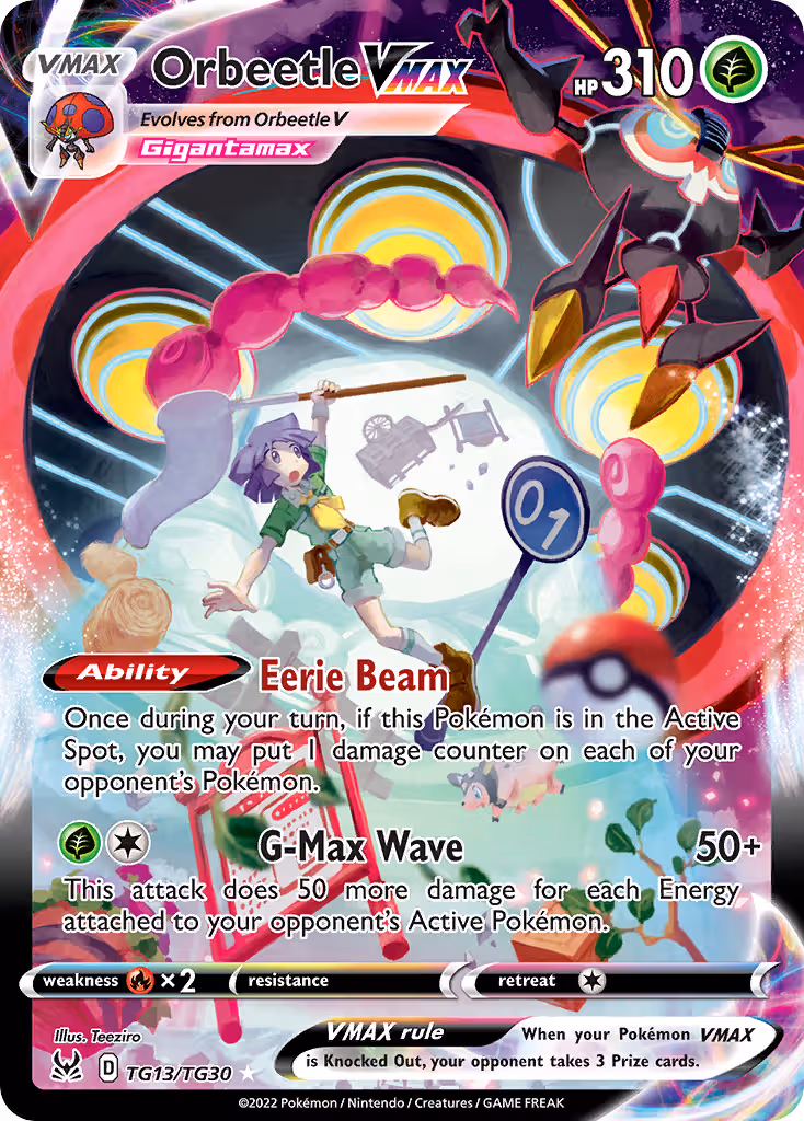 Orbeetle VMAX TG13 Pokemon card