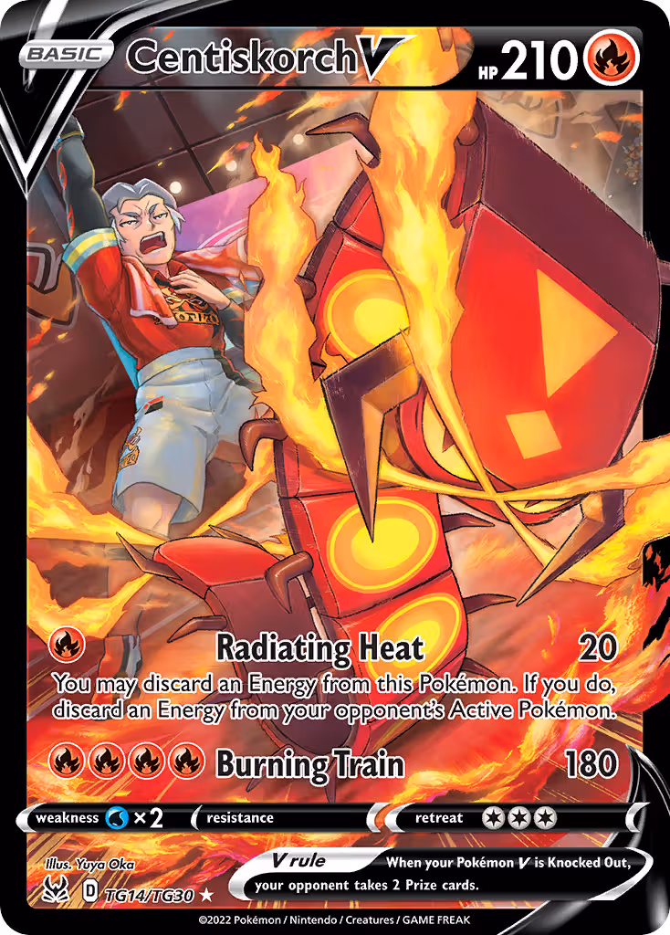 Centiskorch V TG14 Pokemon card