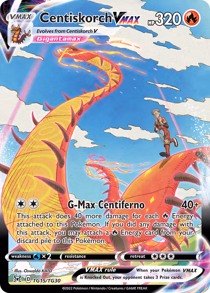 Centiskorch VMAX TG15 Pokemon card