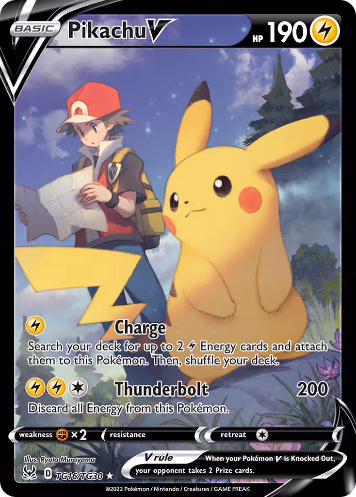 Pikachu V TG16 Pokemon card