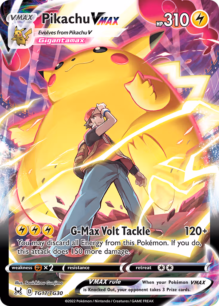 Pikachu VMAX TG17 Pokemon card