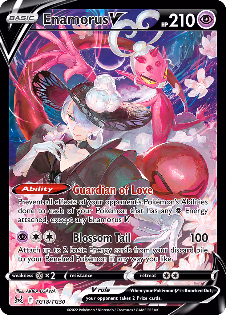 Enamorus V TG18 Pokemon card