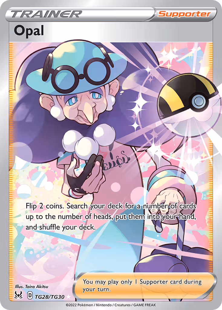 Opal TG28 Pokemon card
