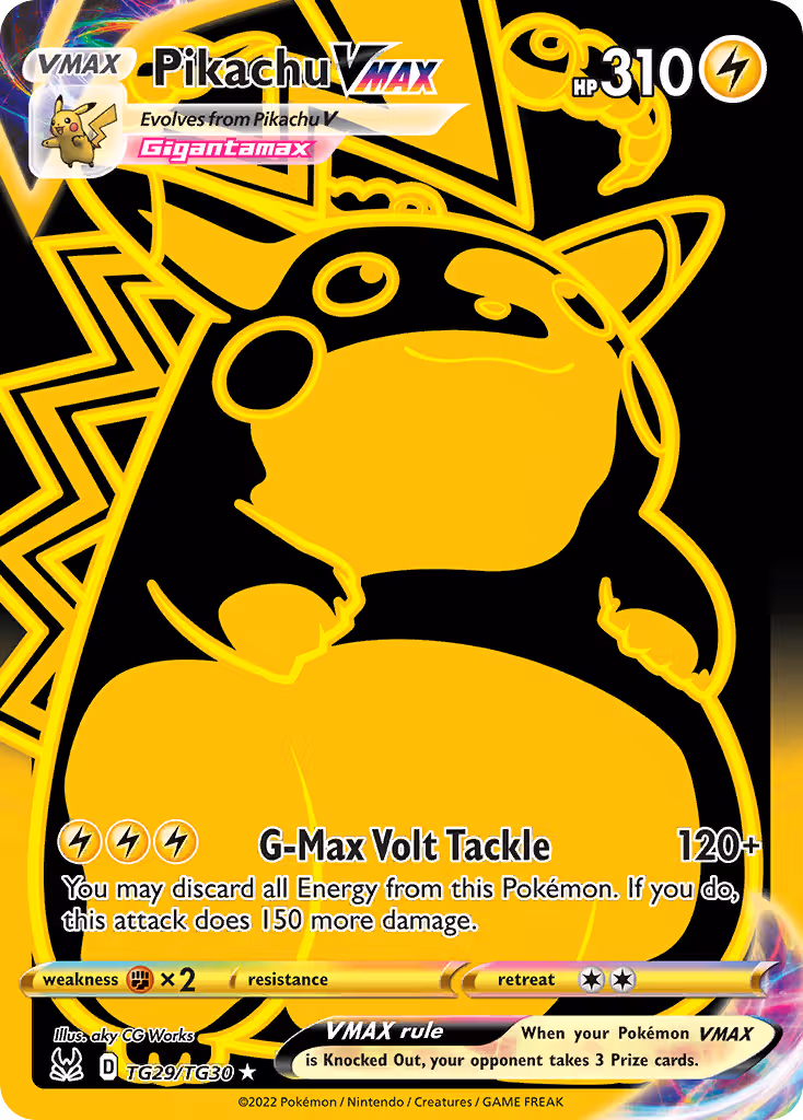 Pikachu VMAX TG29 Pokemon card