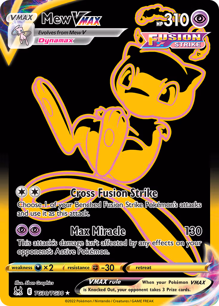 Mew VMAX TG30 Pokemon card