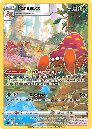 Parasect TG01 Pokemon card