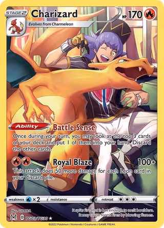 Charizard TG03 Pokemon card