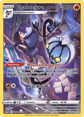 Chandelure TG04 Pokemon card