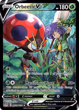 Orbeetle V TG12 Pokemon card