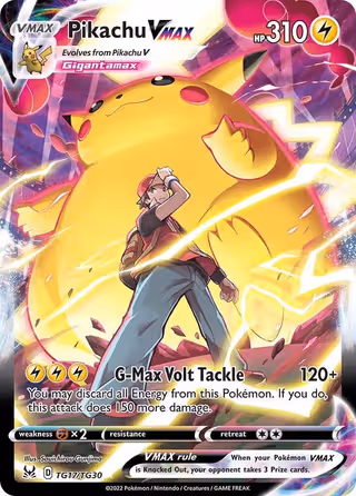 Pikachu VMAX TG17 Pokemon card