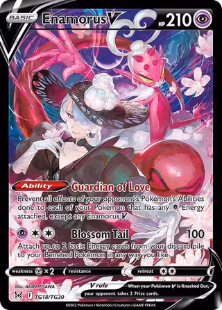 Enamorus V TG18 Pokemon card