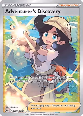 Adventurer's Discovery TG23 Pokemon card