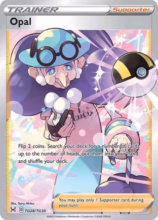 Opal TG28 Pokemon card