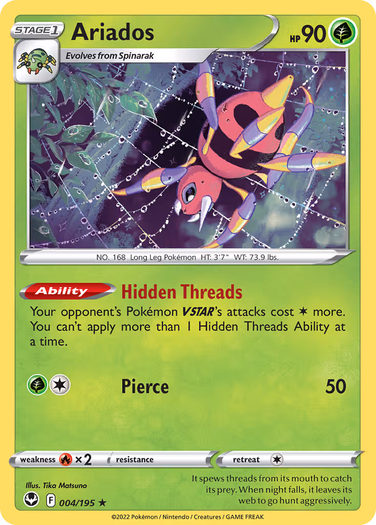 Ariados 4/195 Pokemon card