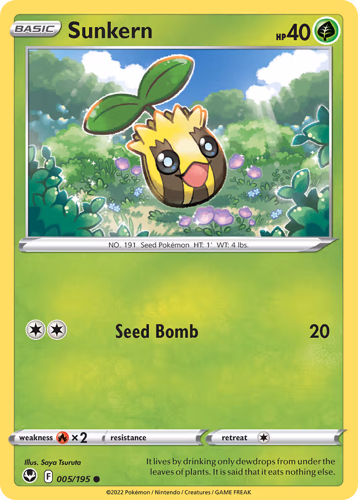 Sunkern 5/195 Pokemon card