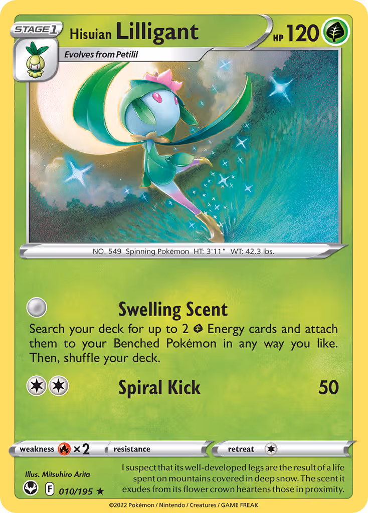 Hisuian Lilligant 10/195 Pokemon card
