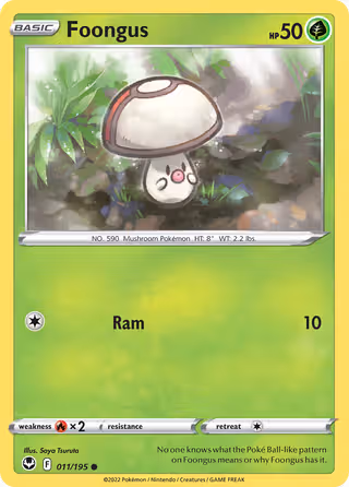 Foongus 11/195 Pokemon card