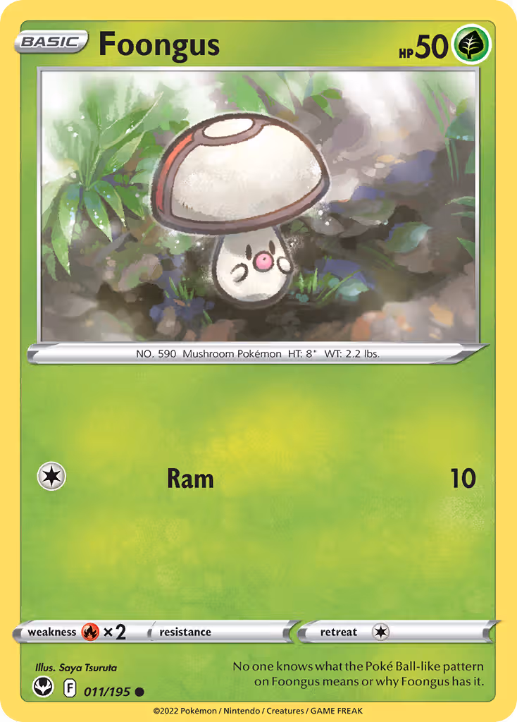 Foongus 11/195 Pokemon card