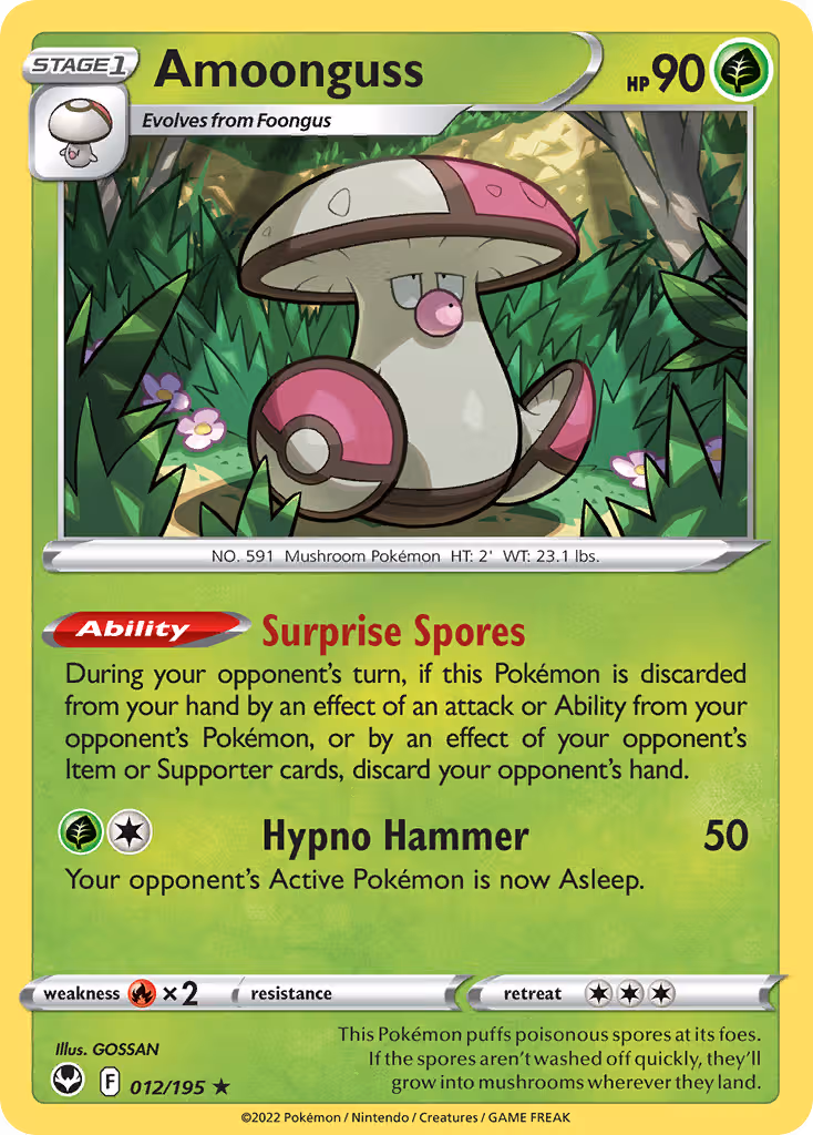 Amoonguss 12/195 Pokemon card