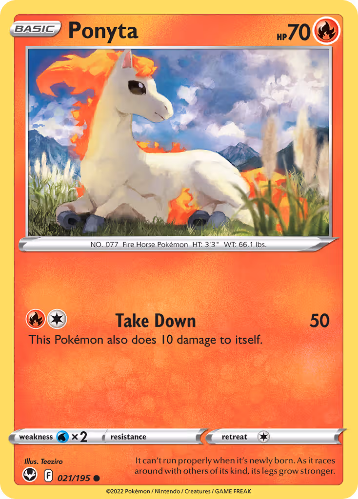 Ponyta 21/195 Pokemon card