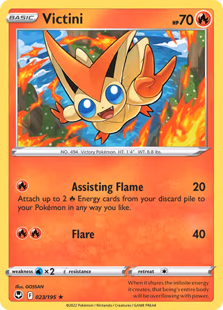 Victini 23/195 Pokemon card