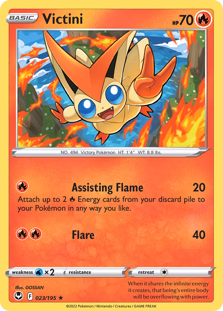 Victini 23/195 Pokemon card