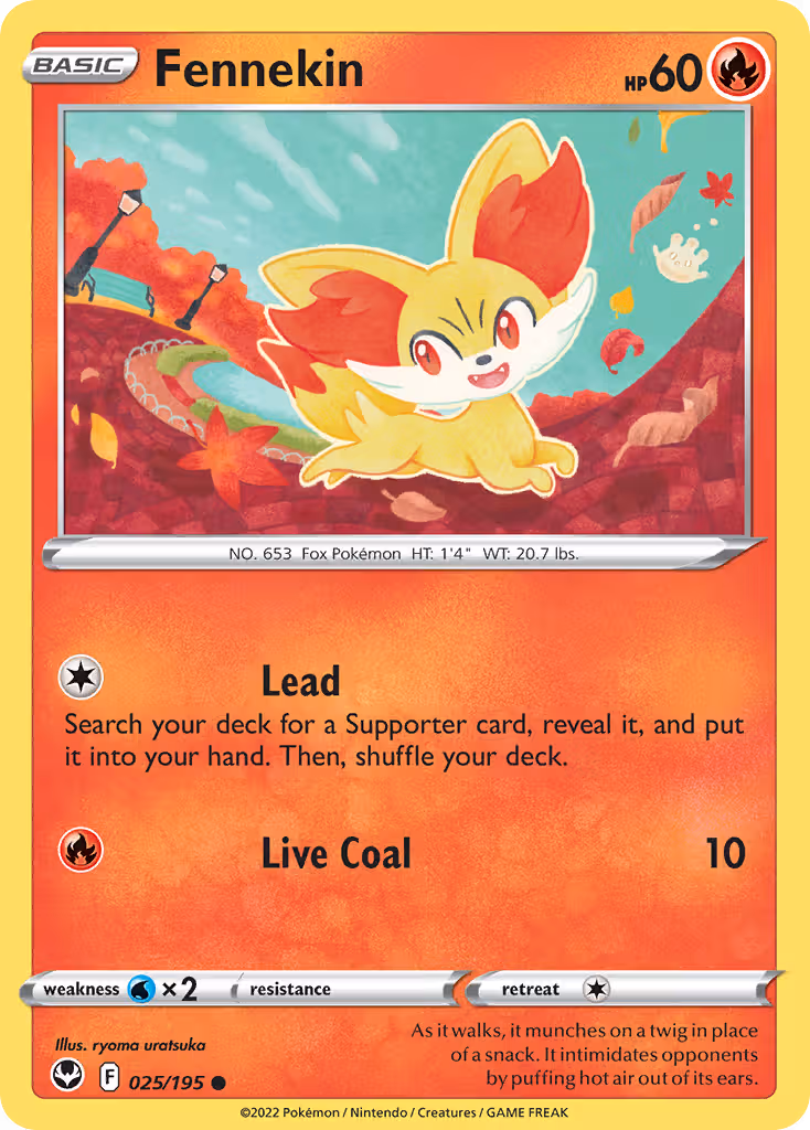 Fennekin 25/195 Pokemon card
