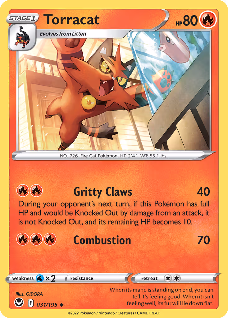 Torracat 31/195 Pokemon card